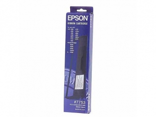 kaseta barwica, tama do drukarek czarna Epson #7753, C13S015021, nylonowa