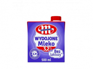 mleko bez laktozy 3,2% 500 ml Mlekovita Wydojone UHT