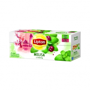 herbata Lipton Infusion Melissa Winia Cherry