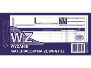 wydanie materiaw na zewntrz WZ 351-8 Michalczyk&Prokop 1/3 A4 80 kartek