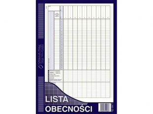 lista obecnoci 506-1 Michalczyk&Prokop A4 40 kartek