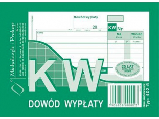 dowd wypaty KW 402-5 Michalczyk&Prokop A6 80 kartek