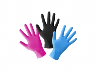 rękawiczki jednorazowe, nitrylowe, bezpudrowe, rozmiar XL 100szt/op
