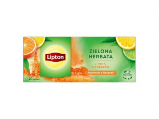 herbata zielona Lipton z nut cytrusw, 20 torebek