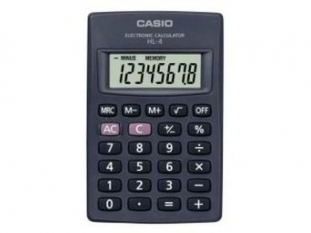 kalkulator kieszonkowy Casio HL-4A, 8 miejscowy wywietlacz