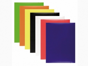 teczka z gumk A4 Office Products kartonowa mix kolorw