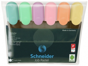 zakrelacz Schnedier Job Pastel gr. linii 1-5 mm mix kolorw, 6 szt.