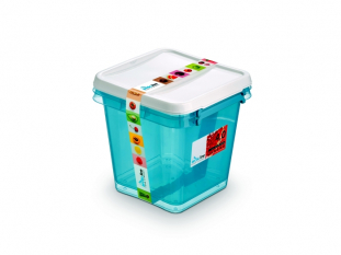 pojemnik do przechowywania ywnoci 4l ORPLAST Arctic line box, kwadratowe, niebieski transparentny, 2 szt./op.