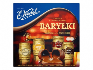 czekoladki bombonierka Wedel Baryłki z alkoholem 200 g