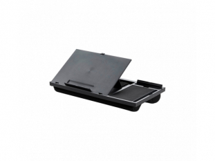 podstawa pod notebooka z podkadk pod mysz Q-CONNECT, 51,8 x 28,1 x 5,9 cm, czarna