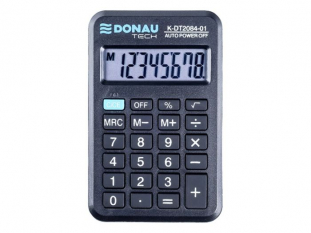 kalkulator kieszonkowy DONAU TECH, 8 miejscowy wywietlacz