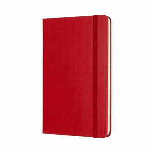 notes, notatnik 11,5x18 cm, twarda oprawa, czerwony, 208 stron, Moleskine Classic