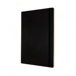 notes, notatnik 21x29,7 cm, mikka oprawa, czarny, 192 strony, Moleskine Classic