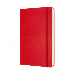 notes, notatnik 13x21 cm gadki, twarda oprawa, czerwony, 400 stron, Moleskine Classic