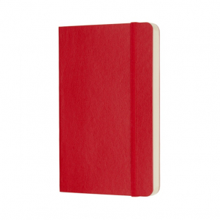notes, notatnik 9x14 cm, mikka oprawa, czerwony, 192 strony, Moleskine Classic