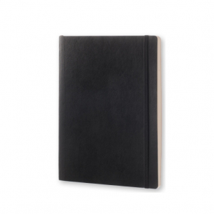 notes, notatnik 19x25 cm mikka oprawa, czarny, 192 strony, Moleskine Classic