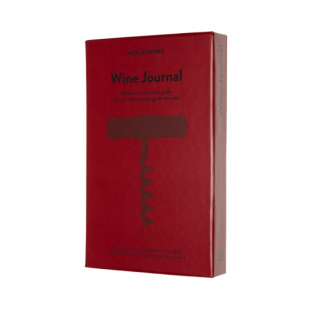 notes, notatnik 13x21 cm twarda oprawa, bordowy, 400 stron, Moleskine Passion Journal Wine
