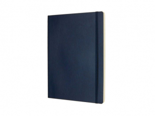 notes, notatnik 19x25 cm, mikka oprawa, niebieski, 192 strony, Moleskine