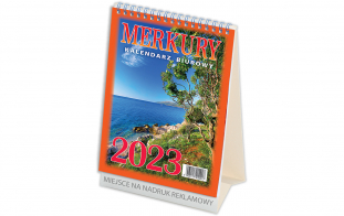 kalendarz biurkowy Telegraph Merkury 2023