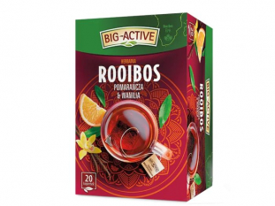 herbata Rooibos Big-Active, pomaracza i wanilia, 20 torebek