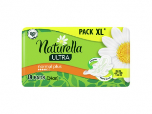 Podpaski Naturella Ultra Normal Plus, ze skrzydełkami, 18 szt./op.