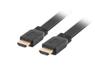 Kabel, przejściówka Flat Lanberg HDMI M/M V2.0, 1,8M