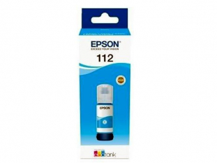 tusz, wkad atramentowy Epson ET112, 6000 stron wydruku, cyan, 70 ml