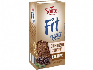 ciatka zboowe Sante Fit kakaowe bez cukru 300g