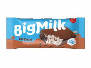 lody Big Milk Intense na patyku, mietankowe z polew o smaku czekoladowym 100ml 30szt./opak Koszt transportu - zobacz szczegy