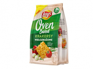 chipsy Lays Oven Baked, krakersy wielozboowe 80g