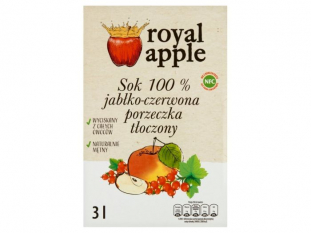 sok toczony 3l Royal apple jabko-czerwona porzeczka