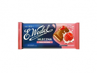 czekolada mleczna malinowa  E. Wedel  100g
