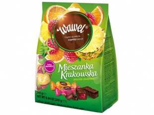 cukierki galaretki w czekoladzie Wawel Mieszanka Krakowska 245g