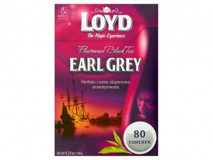 herbata czarna LOYD Earl Grey, 80 torebek
