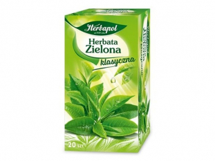 herbata zielona Herbapol klasyczna, 20 torebek