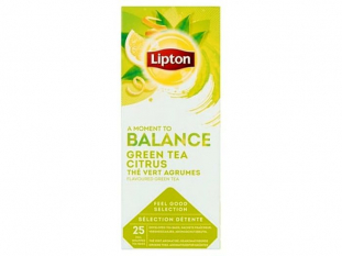 herbata zielona Lipton Balance Citrus (cytrus), 25 kopert