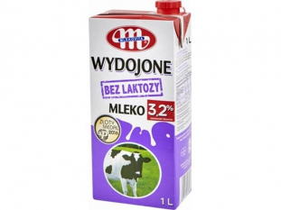 mleko bez laktozy 3,2% 1l Mlekovita UHT 12 szt./zgrz.