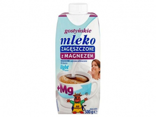 mleko zagszczone niesodzone z magnezem light Gosty w kartoniku 500g 12 szt./zgrz.
