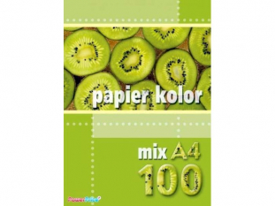 papier biurowy A4 80g Kreska mix kolorw 100 ark./opak