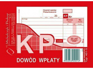 dowd wpaty KP 401-5 Michalczyk&Prokop A6 80 kartek