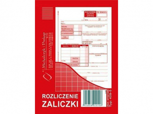 rozliczenie zaliczki 409-5 Michalczyk&Prokop A6 40 kartek