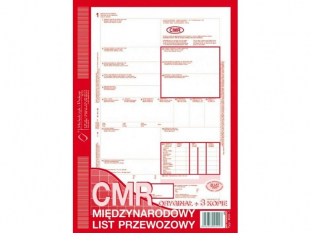 midzynarodowy list przewozowy CMR 800-1 Michalczyk&Prokop A4 80 kartek 1+3