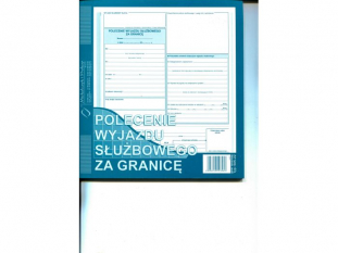 polecenie wyjazdu subowego za granic 505-2Z Michalczyk&Prokop 2/3 A4 40 kartek