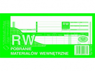 pobranie materiaw wewntrzne RW 354-8 Michalczyk&Prokop 1/3 A4 80 kartek