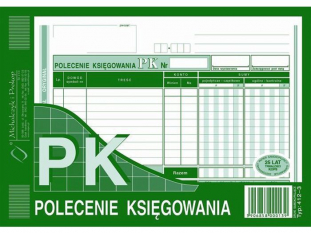 polecenie ksigowania 412-3 Michalczyk&Prokop A5 80 kartek