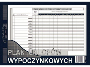 plan urlopw wypoczynkowych 525-1 Michalczyk&Prokop A4 40 kartek