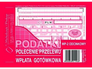 podatki polecenie przelewu 471-5 Michalczyk&Prokop A6 80 kartek