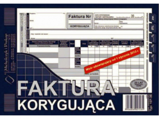 faktura VAT korygujca 107-3E Michalczyk&Prokop A5 80 kartek