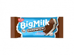 lody kanapka o smaku wanilowym Big Milk Sandwich 100ml 42szt./opakKoszt transportu - zobacz szczegy, Przy pierwszym zamwieniu czas oczekiwania do 20dni