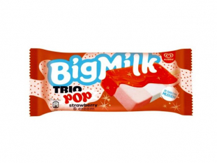 lody na patyku truskawkowo-mietankowe Big Milk Trio Fruit 90ml 30szt./opakKoszt transportu - zobacz szczegy, Przy pierwszym zamwieniu czas oczekiwania do 20dni